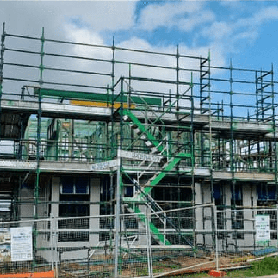 Scaffolding Australia project at Bardia