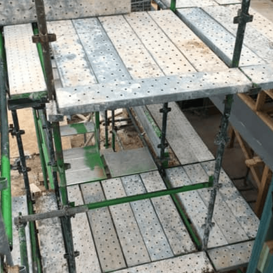 Scaffolding installed on a residential development in Schofields