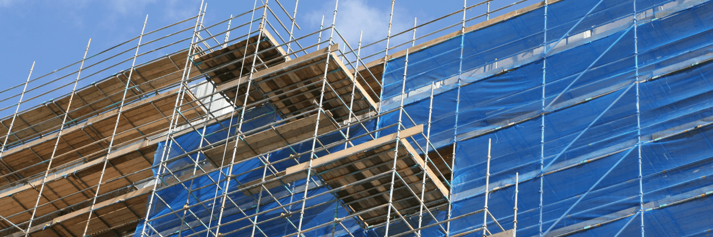 Certified scaffolding structure installed on a Sydney building site