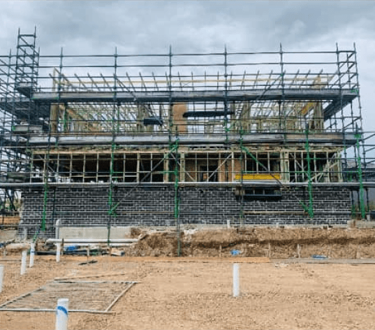 Scaffolding providing protected access on a multi-storey Sydney site