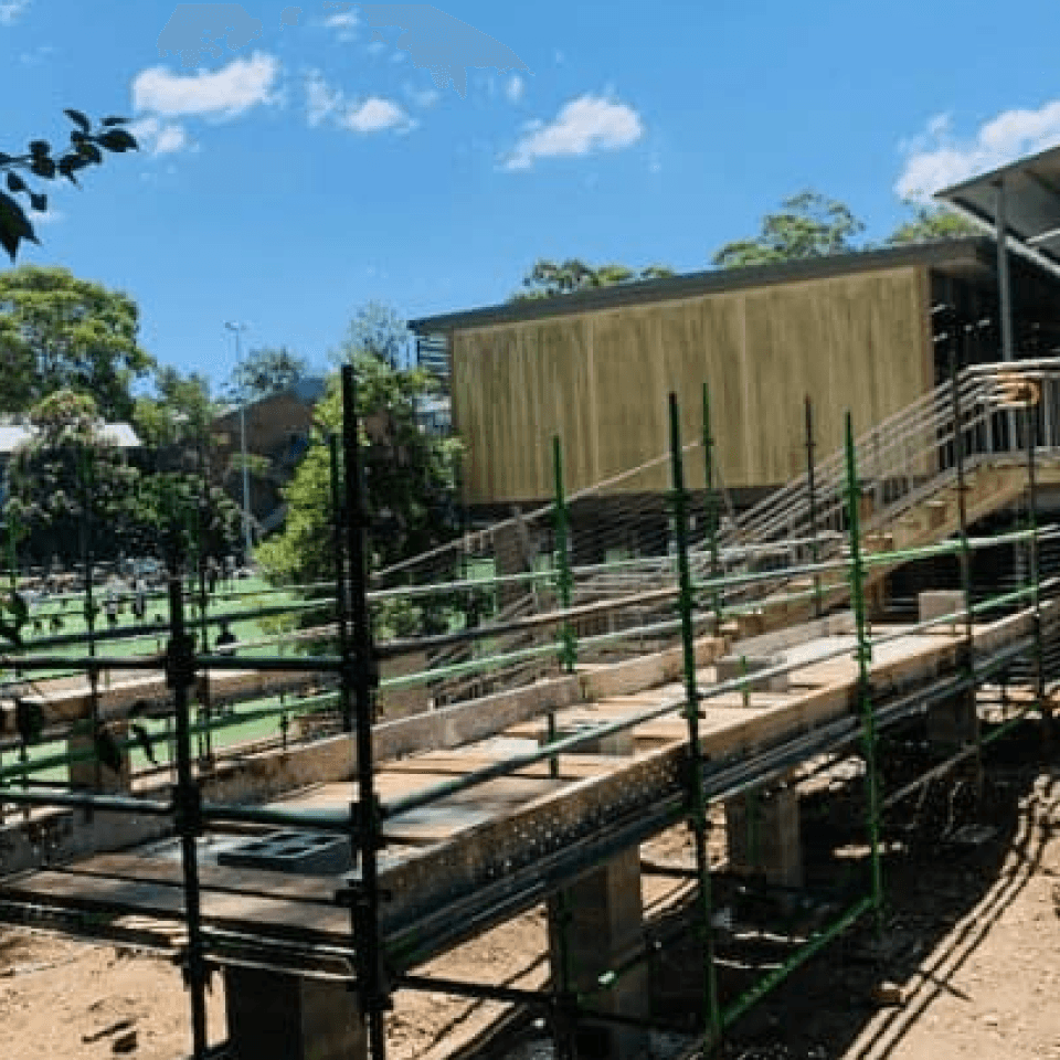 Scaffolding detail at Chatswood Public School