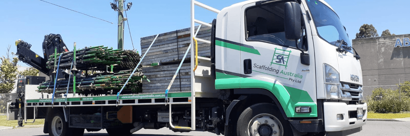 Mobile scaffolding and access equipment ready for hire